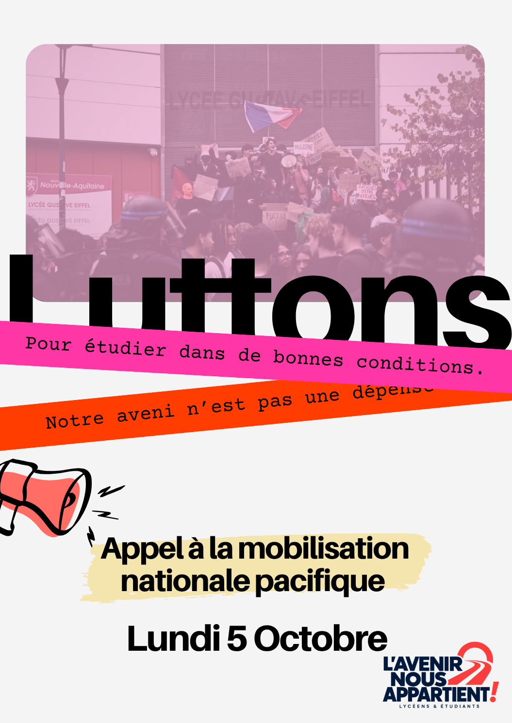 Mobilisation nationale pour de meilleures conditions d’étude