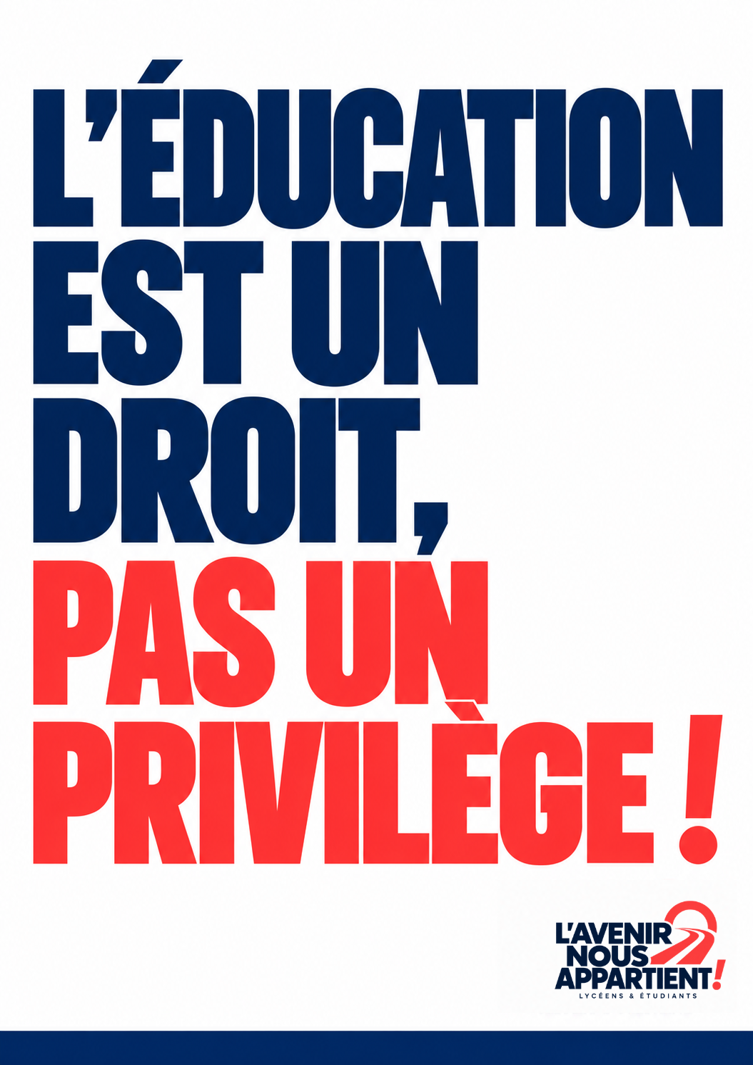 L'Éducation est un Droit, Pas un Privilège